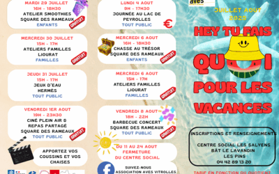 Tu fais quoi pour les vacances ?